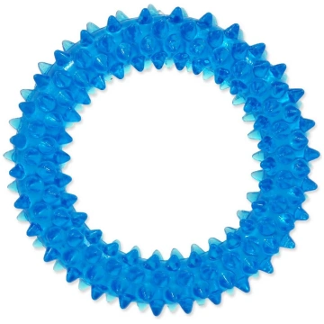 Dog Fantasy Toy Puppy Ring Blue gumijas rotaļlieta