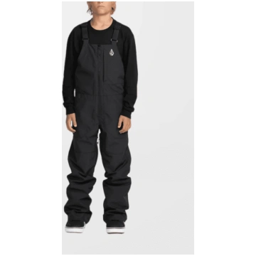 VOLCOM Barkley Ins Bib Overall Black KIDS bikses