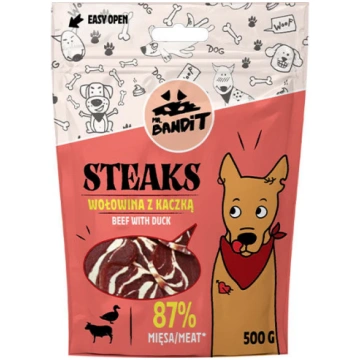 Mr.Bandit Steaks ar Liellopu un Pīli Kārumi Suņiem