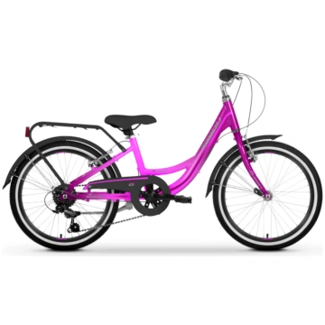 Bērnu velosipēds TABOU Queen 20, rozā-violets Shim