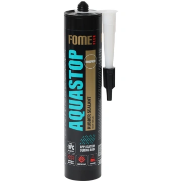 Kaučuka hermētiķis ar šķiedrām Fome Flex Aquastop,