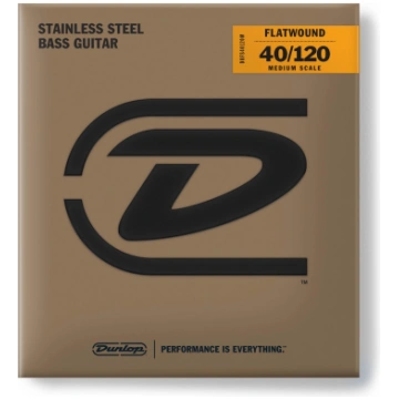 DBFS40120M STEEL MEDIUM SCALE FLATWOUND BASS STRIN