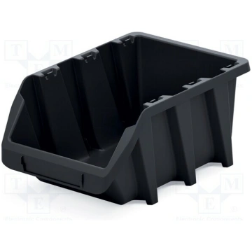 Container: cuvette; black; long; 249x158x114mm; KB