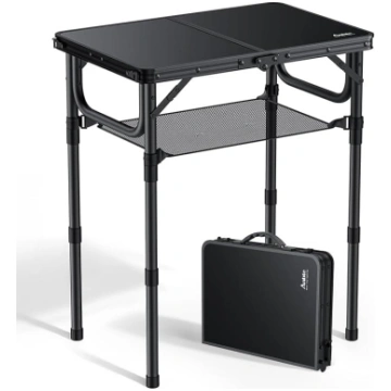 Anbte Folding Camping Table, 60 x 40 cm, Aluminium