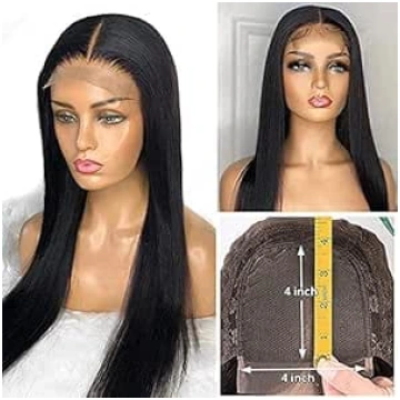 TOOCCI Lace Frontal Parūkas Real Hair Straight Par