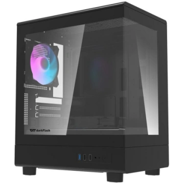 Darkflash DB330M computer case + 3 fans (black) DB