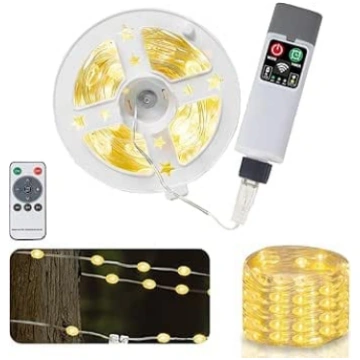 10m USB USB barošanas Rugby String Lights Warm Whi