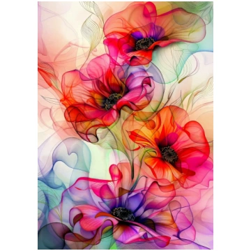 Puzzle Colorful Flower Flow Enjoy