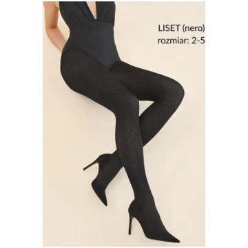 40 Denier Woven Geometric Pattern Tights | LISET -