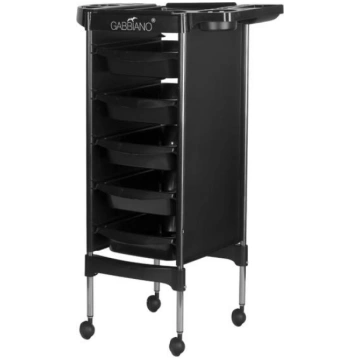 Gabbiano hairdressing trolley fx11-5 black