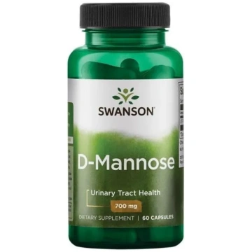 D-Mannose 700mg, 60 kapsulas Swanson