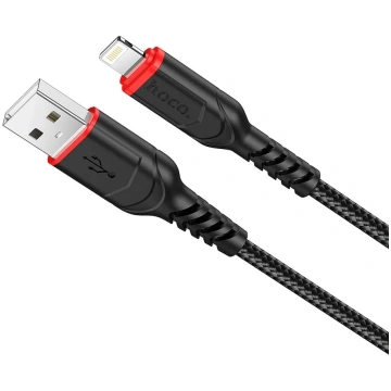 USB A to Lightning Hoco 2.4A 1 m X59 black