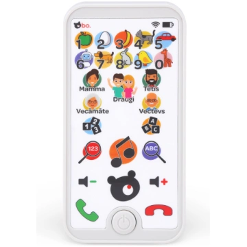 Rotaļu telefons Bo. Smartphone, LV, daudzkrāsaina