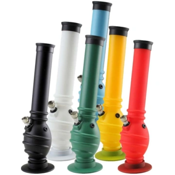 Bong in Acrilico opaco 31cm - Black Leaf - Verde