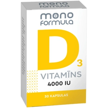 Mono Formula - D3 vitamīns, 30 kapsulas