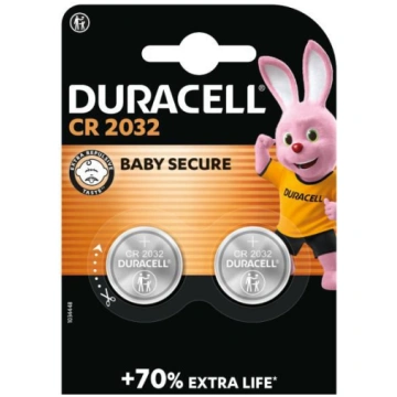 Duracell CR2032 Lithium Button Cell Battery (black
