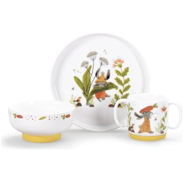 Set di Stoviglie in porcellana - Trois petits lapi