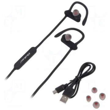 Bluetooth headphones with microphone | black | USB