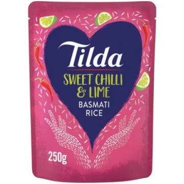 Tilda Microwave Sweet Chilli & Lime Basmati Rice 2