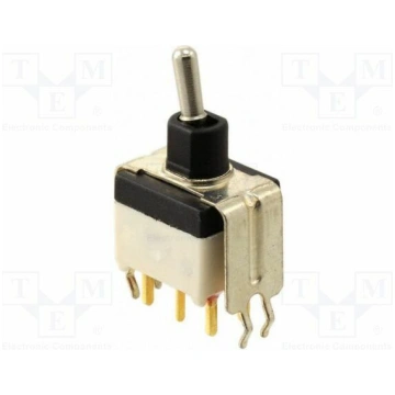 Switch: toggle; DPDT; ON-ON; Leads: for PCB; S; -2