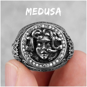 Čūskas mati Medusa Banshee nerūsējošā tērauda vīri