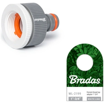 Ūdens krāna adapteris 1" / 3/4", BRADAS, WL-2199, 