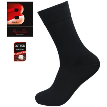 Vīriešu klasiskās zeķes Bisoks 12246 black