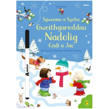 Sgwennu a Sychu - Gweithgareddau Nadolig Cadi a Ja