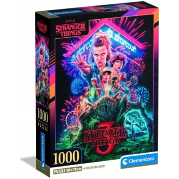 Clementoni Puzzle Compact Stranger Things 1000 gab