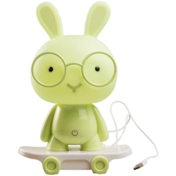 Nakts lampa trusis uz skrituļdēļa Rabbit On Skateb