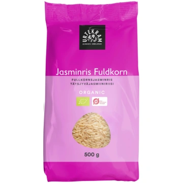 Urtekram Food BIO pilngraudu jasmīnu rīsi, 500g