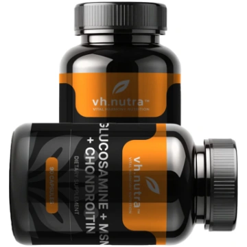 vh.nutra™ Glikozamīns + Hondroitīns + MSM, 90 kaps