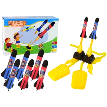 Foam Rocket Launcher Pump Set Yellow Garden
