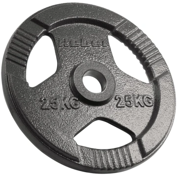 Olimpiskais čuguna atsvars 25 kg, caurums 51 mm, p