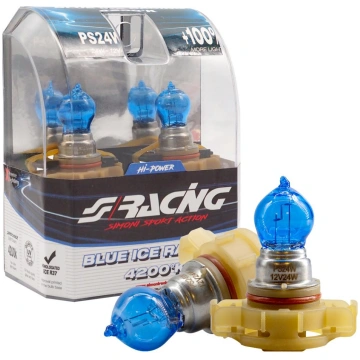 PS24W Blue Ice Racing halogen bulbs