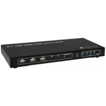 Techly IDATA-KVM-HDMI4U KVM switch Black