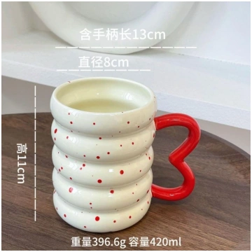 Cute Ceramic Mug with Butterfly Handle Creative In