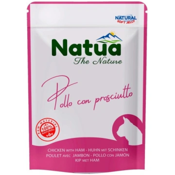 Konservs kaķiem NATUA 70g, vista ar šķiņki želejā