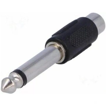 Audio adapteris 6,35 mm (1/4") mono kontakts uz RC