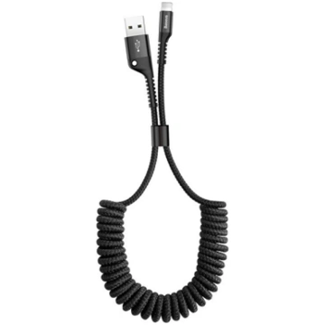 Baseus Spring-loaded cable Lightning 1m 2A / black