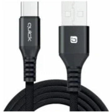 Quick QB-141 Braided USB / USB-C 1.5m vads QB-141-