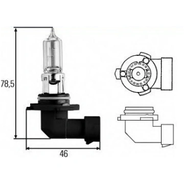Auto spuldze HB3 9005 60W 12V P20d NARVA 480053000