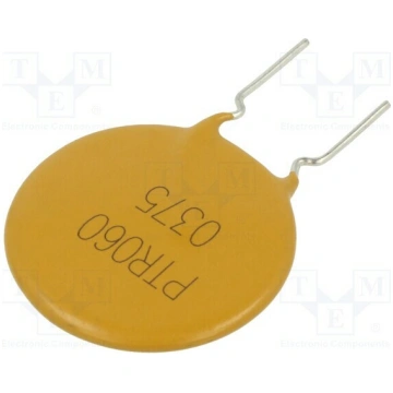Fuse: PTC polymer; 3.75A; Imax: 40A; THT; PTR060V;