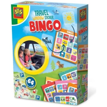 Bingo ceļojumu auto logu uzlīmes 64gab - Ses