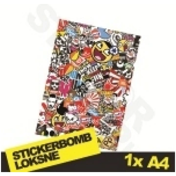 Stickerbomb Nr. 7 1x A4 - Sticker Shop