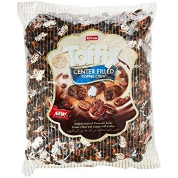 Elvan mīkstās pildītās konfektes Toffix Coffee 1kg