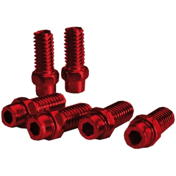 Pin Pedali Kit 40 Pezzi In Alluminio 8mm Rosso