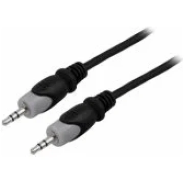 Deltaco Audio cable AUX 3.5mm 2m black aksesuārs M