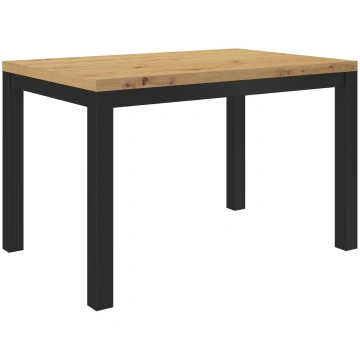 Galds ADRK Olaf 2, ozola krās./melns krās., 120 cm