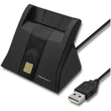 Qoltec Smart chip ID karšu lasītājs | usb 2.0 | pl